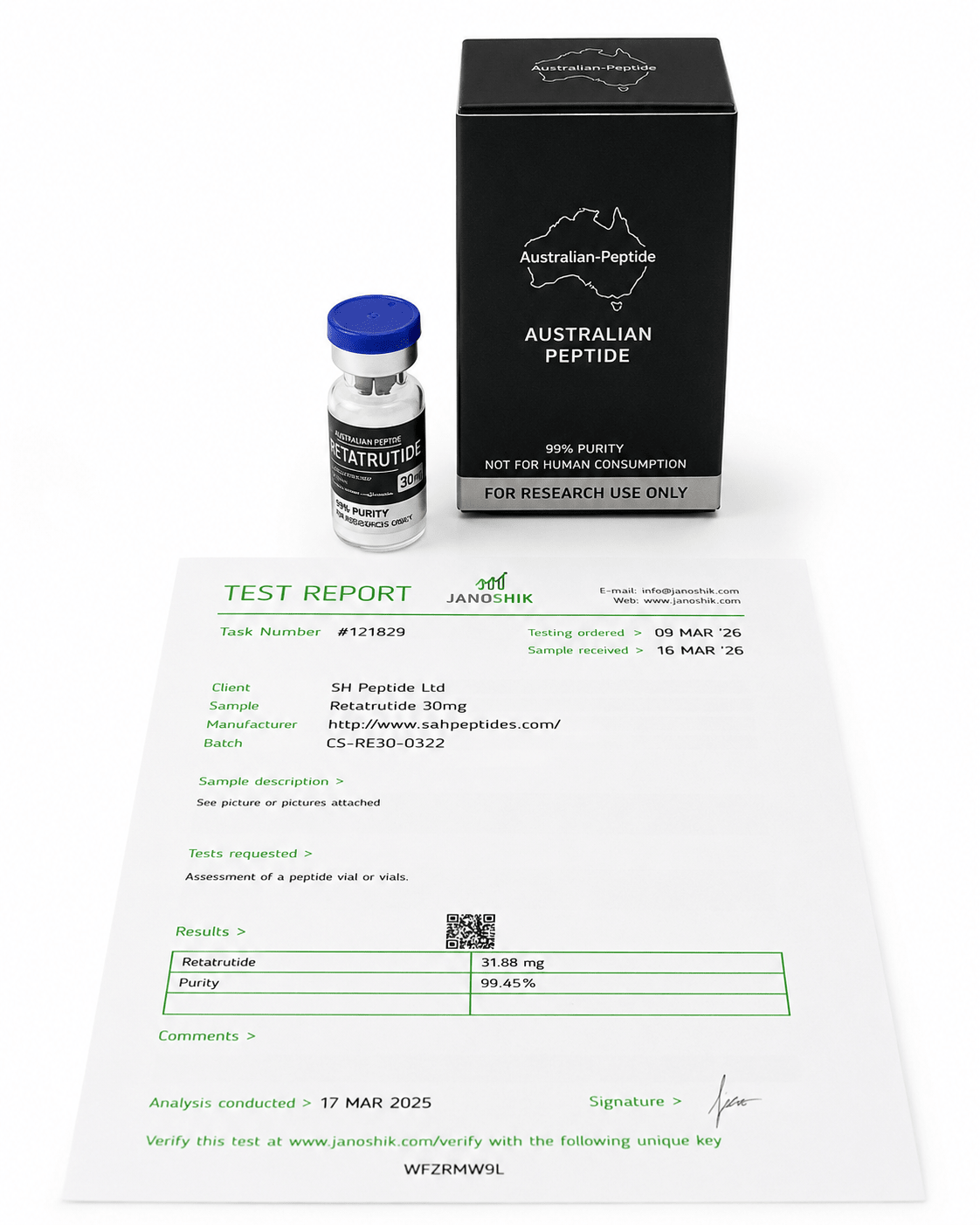 Retatrutide 30mg Research Peptide | Research Grade | 99% Purity - Australian-peptide