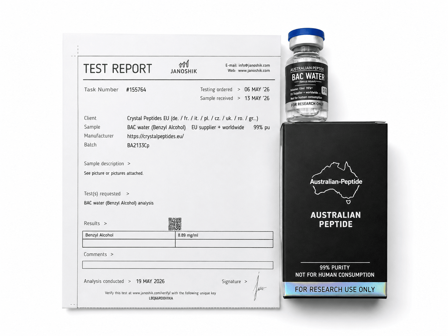 Bacteriostatic Water 3ml