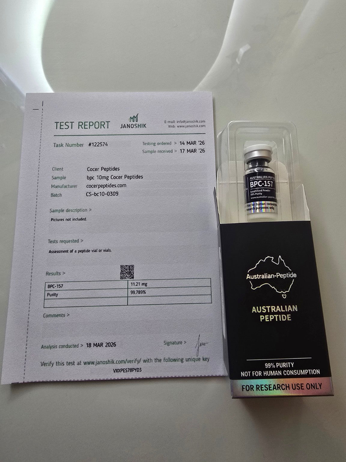 BPC-157 10mg Research Peptide | Research Grade - Australian-peptide