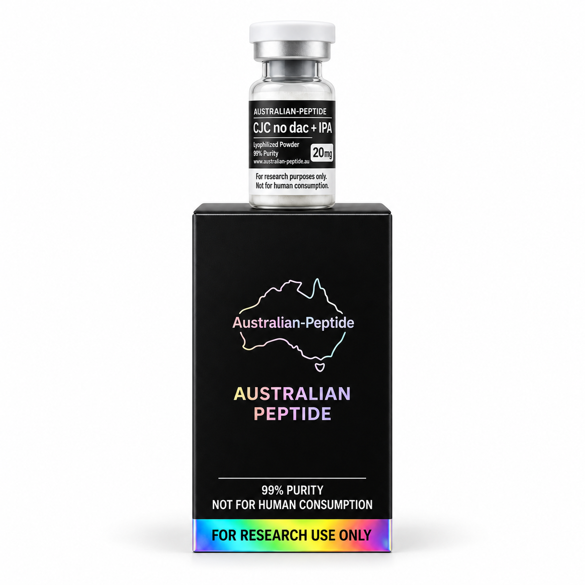 CJC-1295 No DAC 10mg + Ipamorelin 10mg Research Blend - Australian Peptide professional product image