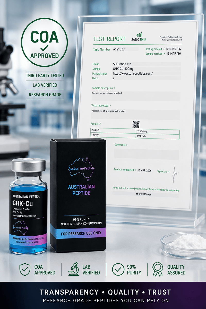 GHK-Cu | 100mg | 99% Purity - Australian-peptide
