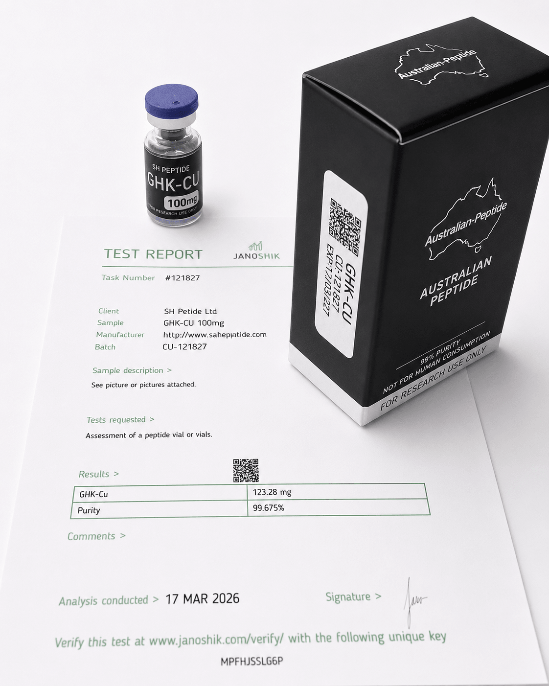 GHK-Cu 100mg Research Peptide | Research Grade - Australian-peptide