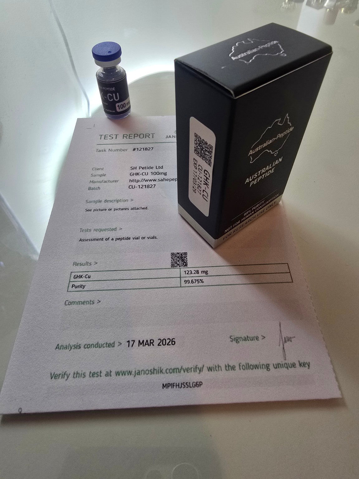 GHK-Cu 100mg Research Peptide | Research Grade - Australian-peptide
