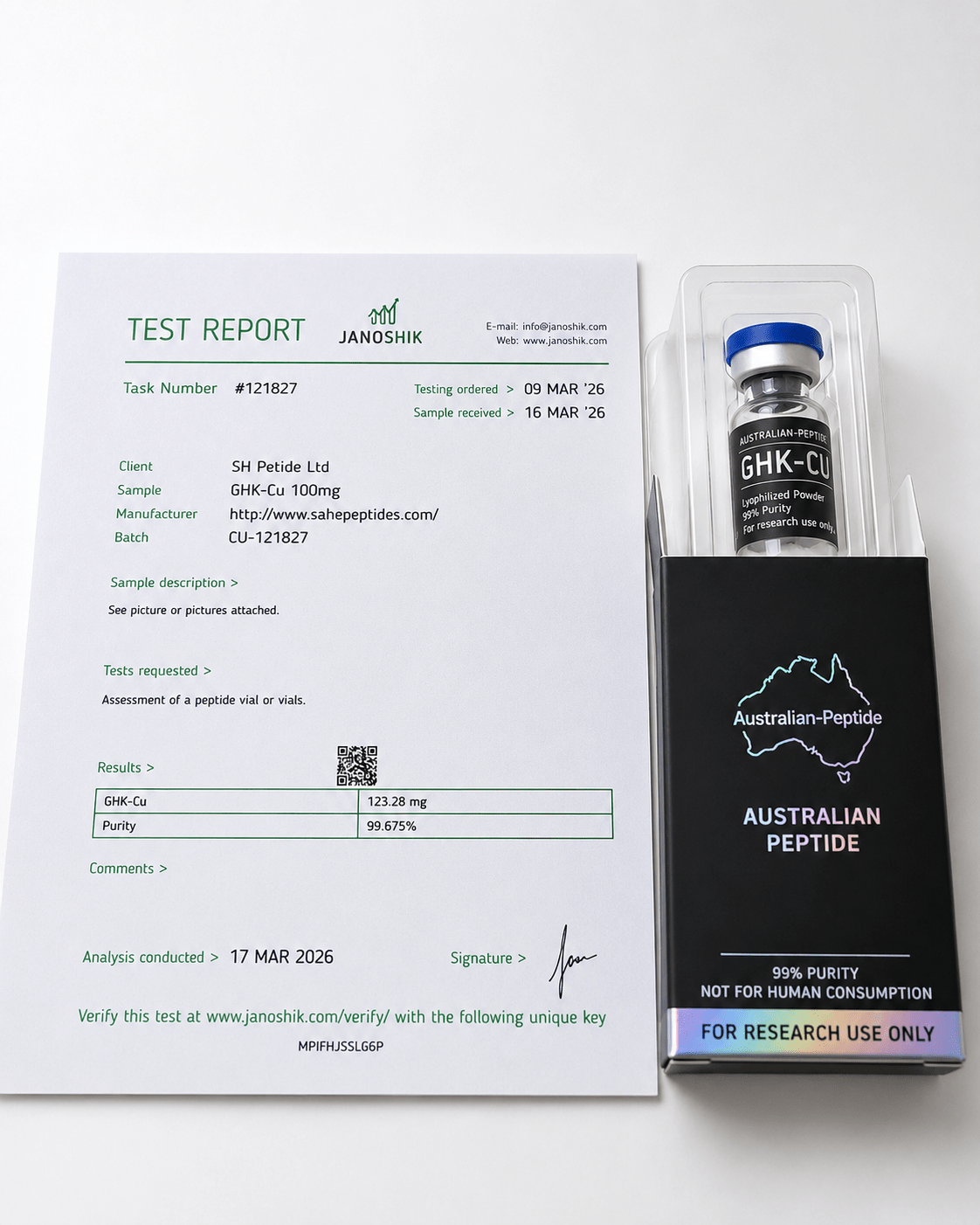 GHK-Cu 100mg Research Peptide | Research Grade - Australian-peptide