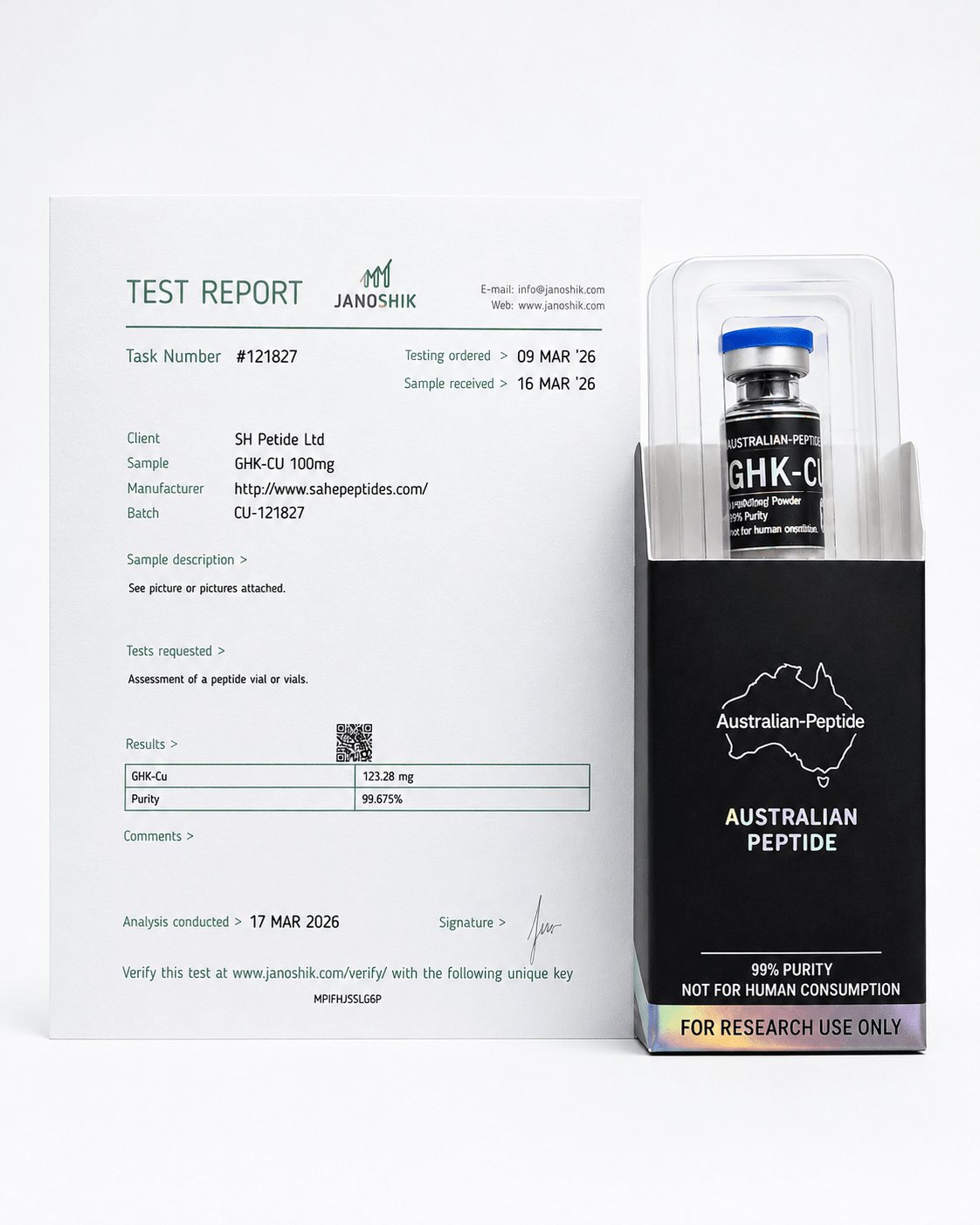 GHK-Cu 100mg Research Peptide | Research Grade - Australian-peptide