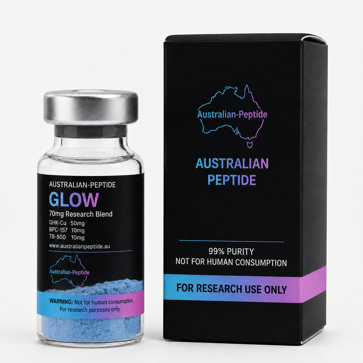 GLOW 70mg Research Peptide Blend - Australian-peptide