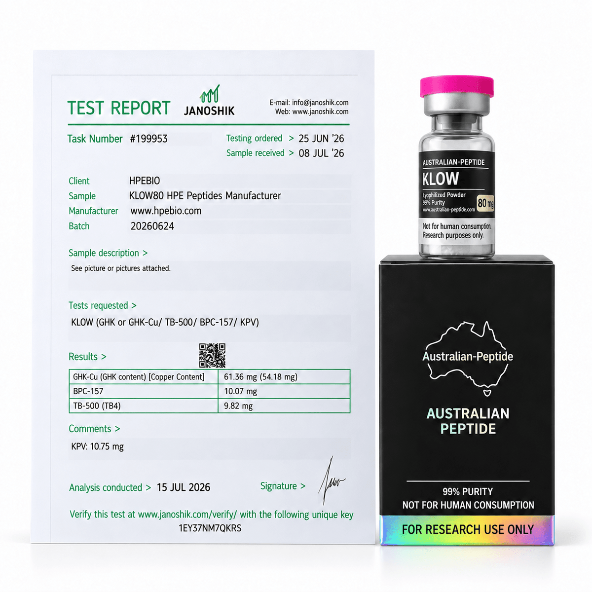 KLOW 80mg Research Peptide Blend - Australian-peptide
