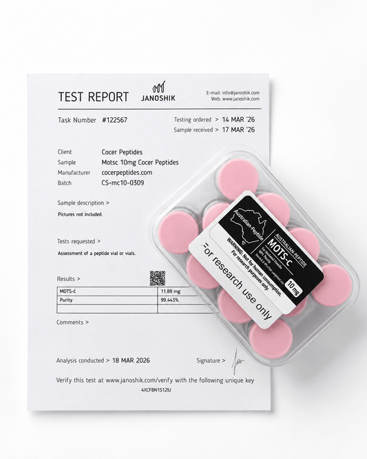 MOTS-c 10mg — Bulk 10-Pack Pre-Order - Australian-peptide