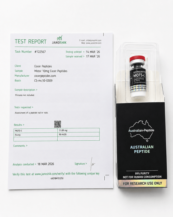 MOTS-c 10mg Research Peptide | Research Grade - Australian-peptide