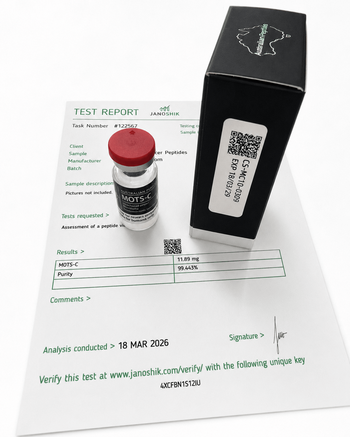 MOTS-c 10mg Research Peptide | Research Grade - Australian-peptide