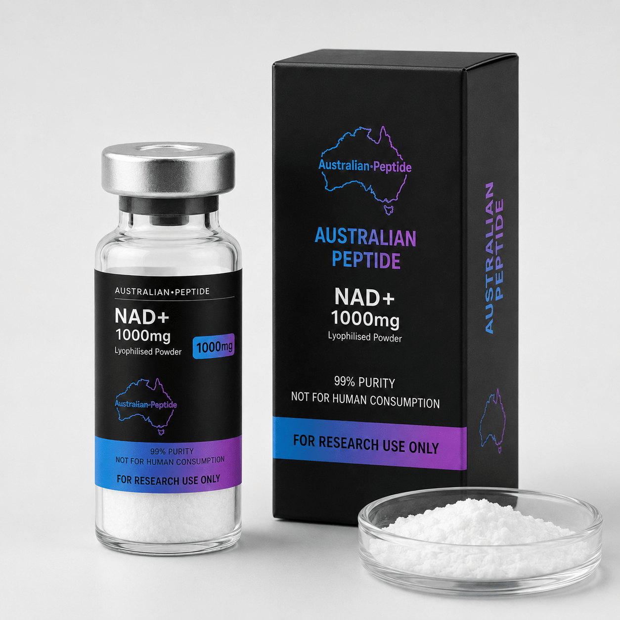 NAD+ 1000mg – Research Use Only - Australian-peptide