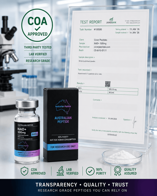 NAD+ 500mg – Research Use Only - Australian-peptide