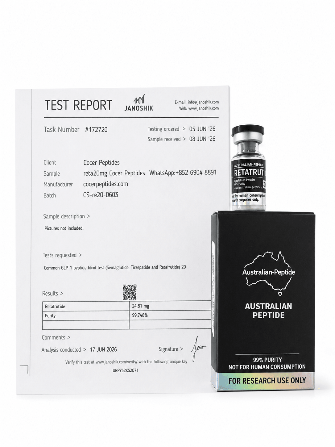 Retatrutide 20mg Research Peptide