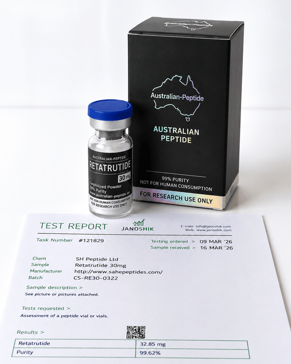 Retatrutide 30mg Research Peptide | Research Grade | 99% Purity - Australian-peptide