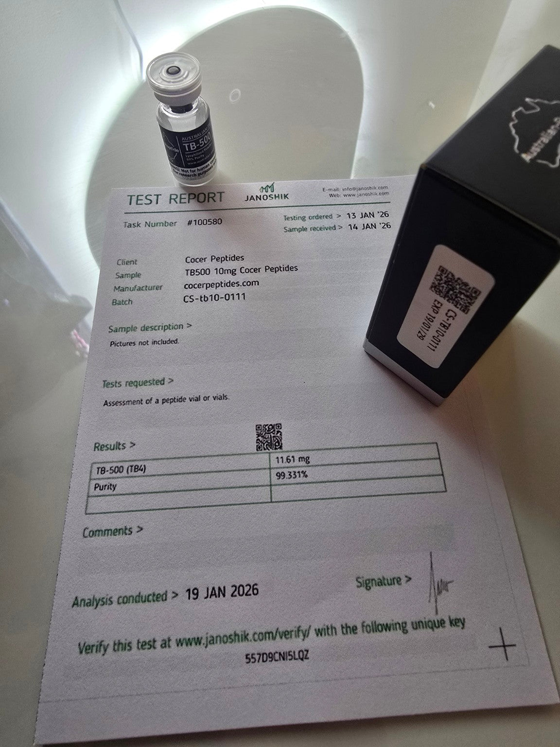 TB-500 10mg Research Peptide | Research Grade - Australian-peptide