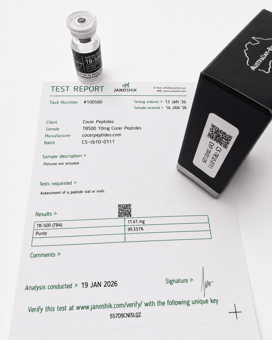 TB-500 10mg Research Peptide | Research Grade - Australian-peptide