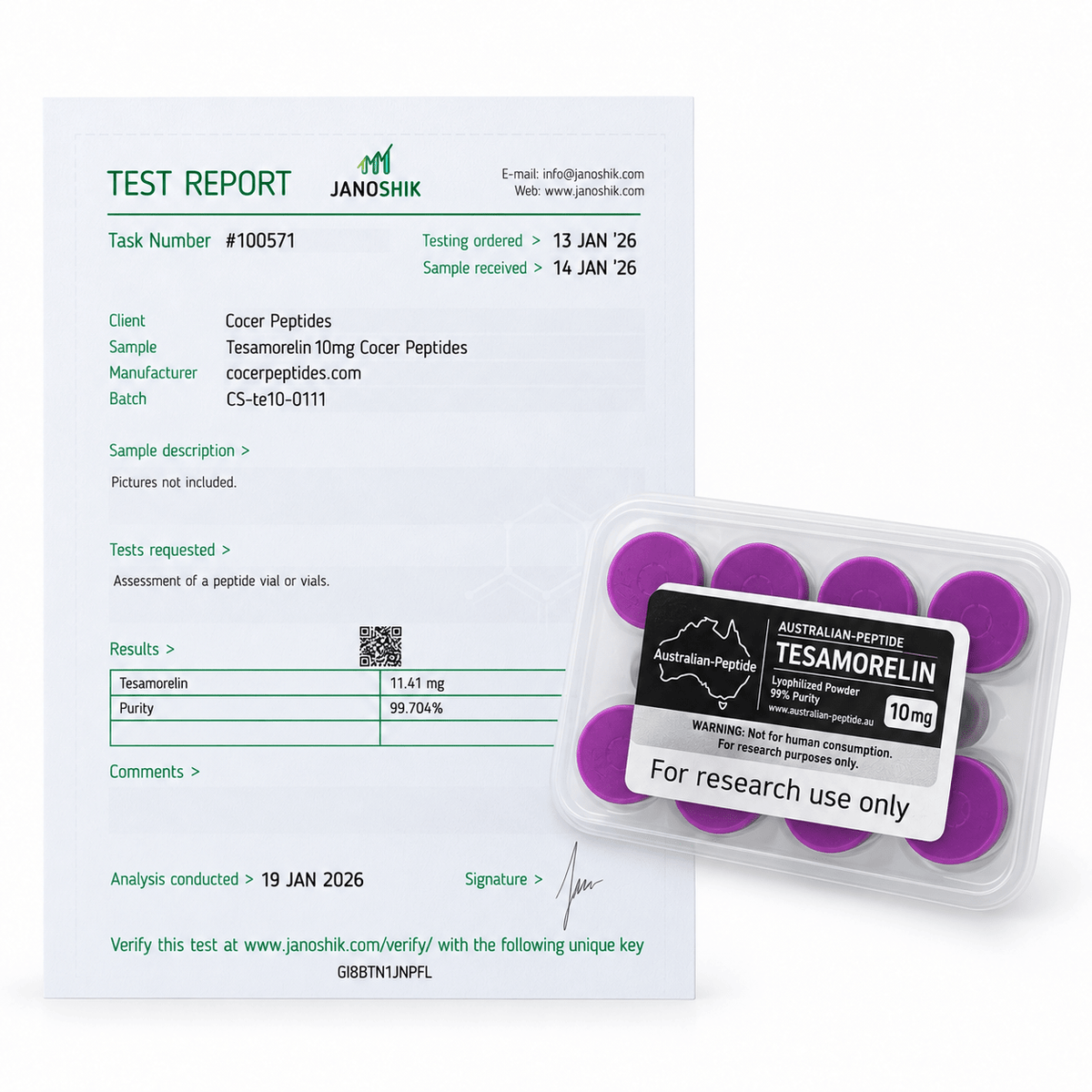 Tesamorelin 10mg — Bulk 10-Pack Pre-Order - Australian-peptide